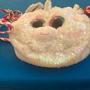 Sparkly Unicorn Ty Purse